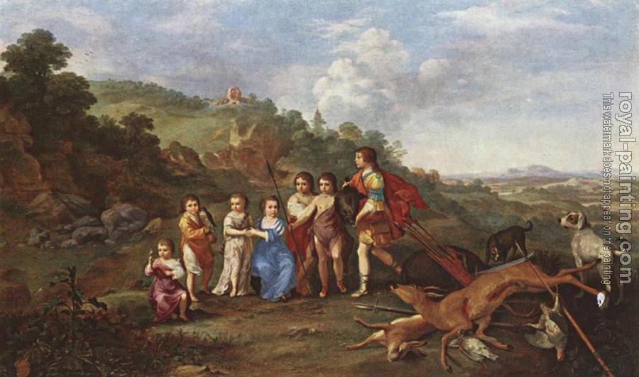 Cornelis Van Poelenburgh : Children Of Frederick V Prince Elector Of Pfalz And King Of Bohemia